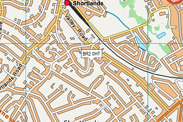 BR2 0HT map - OS VectorMap District (Ordnance Survey)