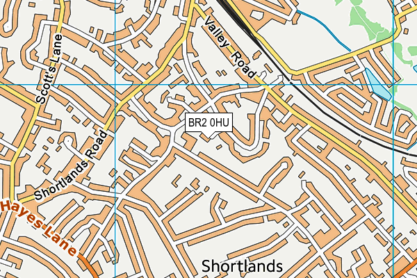 BR2 0HU map - OS VectorMap District (Ordnance Survey)