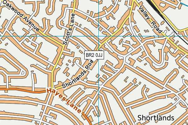 BR2 0JJ map - OS VectorMap District (Ordnance Survey)