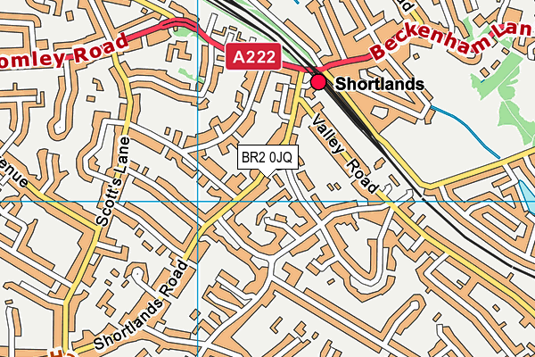 BR2 0JQ map - OS VectorMap District (Ordnance Survey)