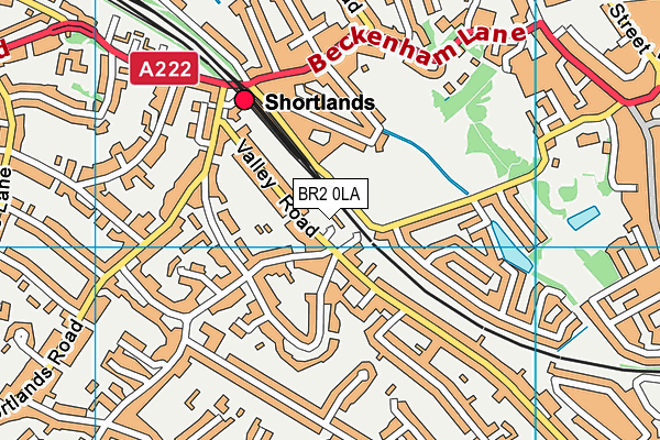 BR2 0LA map - OS VectorMap District (Ordnance Survey)