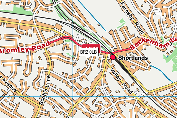 BR2 0LB map - OS VectorMap District (Ordnance Survey)