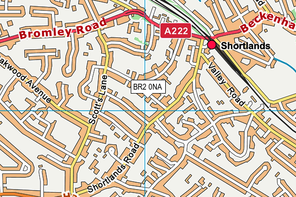 BR2 0NA map - OS VectorMap District (Ordnance Survey)