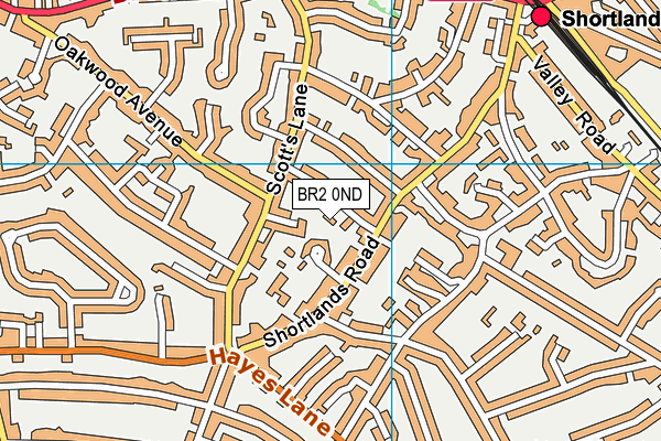 BR2 0ND map - OS VectorMap District (Ordnance Survey)