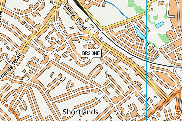 BR2 0NE map - OS VectorMap District (Ordnance Survey)