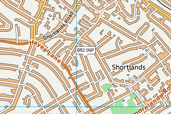 BR2 0NP map - OS VectorMap District (Ordnance Survey)