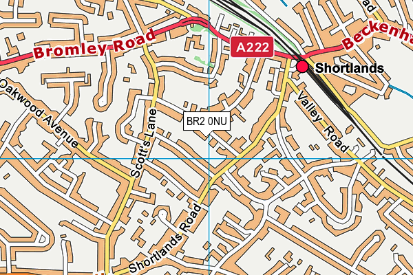 BR2 0NU map - OS VectorMap District (Ordnance Survey)