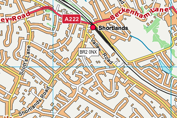 BR2 0NX map - OS VectorMap District (Ordnance Survey)