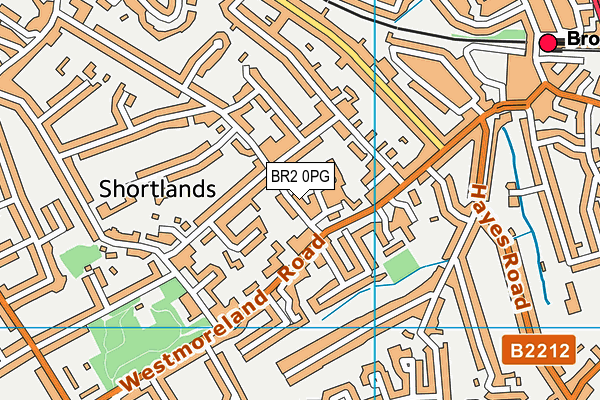 BR2 0PG map - OS VectorMap District (Ordnance Survey)