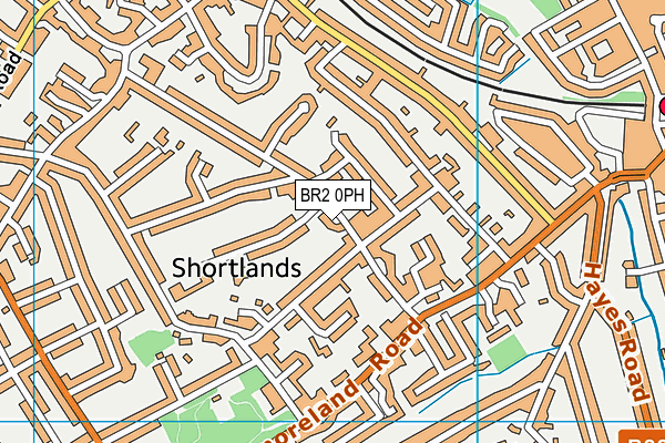 BR2 0PH map - OS VectorMap District (Ordnance Survey)