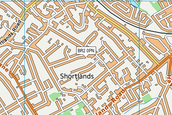 BR2 0PN map - OS VectorMap District (Ordnance Survey)