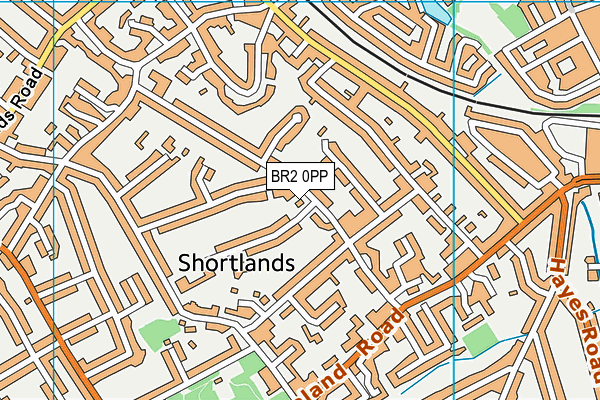 BR2 0PP map - OS VectorMap District (Ordnance Survey)