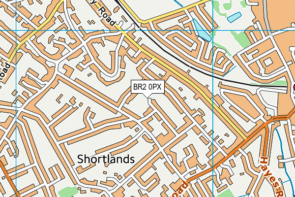 BR2 0PX map - OS VectorMap District (Ordnance Survey)