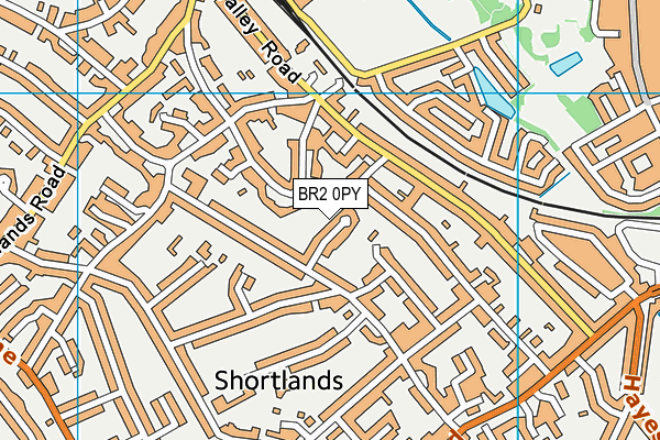 BR2 0PY map - OS VectorMap District (Ordnance Survey)