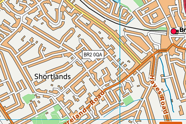 BR2 0QA map - OS VectorMap District (Ordnance Survey)