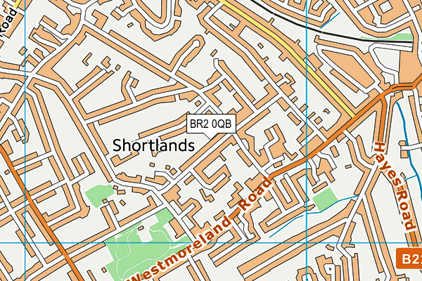 BR2 0QB map - OS VectorMap District (Ordnance Survey)