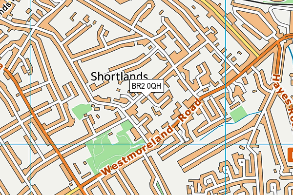 BR2 0QH map - OS VectorMap District (Ordnance Survey)
