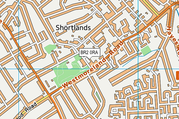 BR2 0RA map - OS VectorMap District (Ordnance Survey)