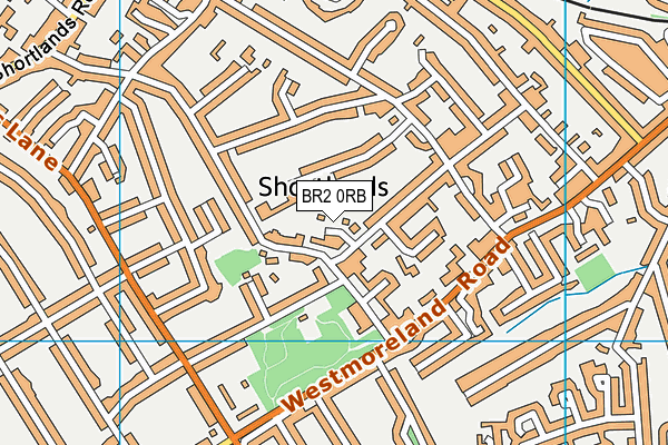 BR2 0RB map - OS VectorMap District (Ordnance Survey)