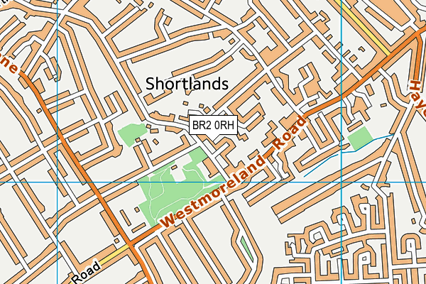 BR2 0RH map - OS VectorMap District (Ordnance Survey)