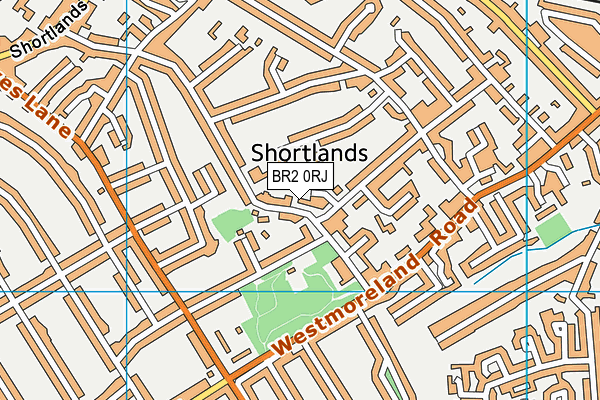 BR2 0RJ map - OS VectorMap District (Ordnance Survey)