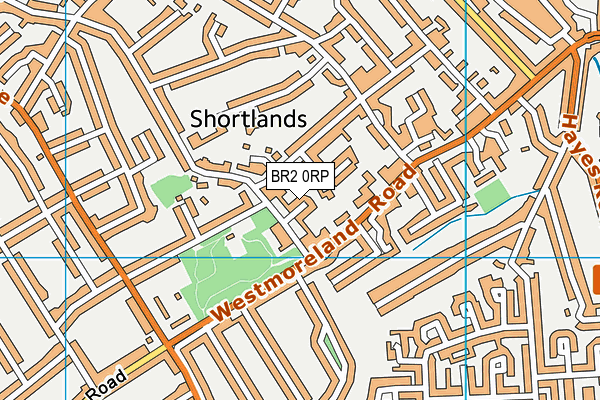 BR2 0RP map - OS VectorMap District (Ordnance Survey)