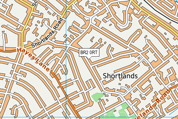 BR2 0RT map - OS VectorMap District (Ordnance Survey)