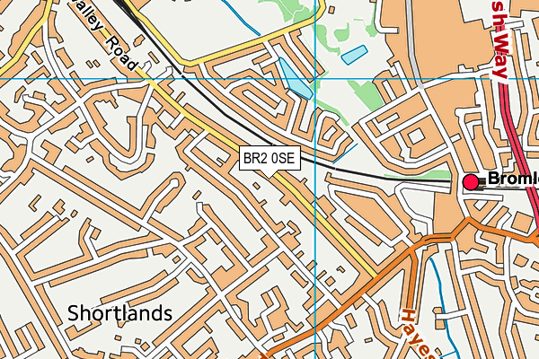 BR2 0SE map - OS VectorMap District (Ordnance Survey)