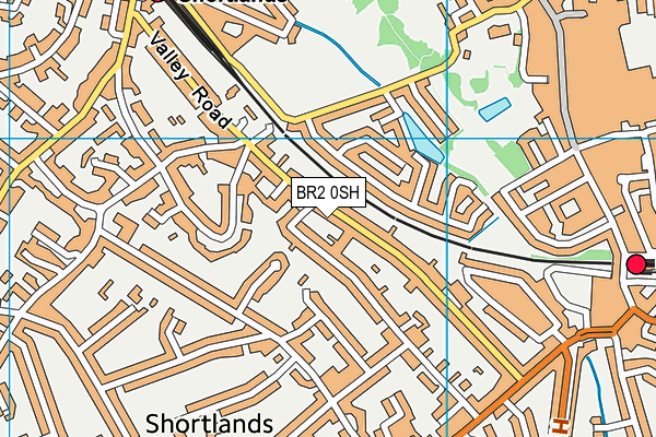 BR2 0SH map - OS VectorMap District (Ordnance Survey)