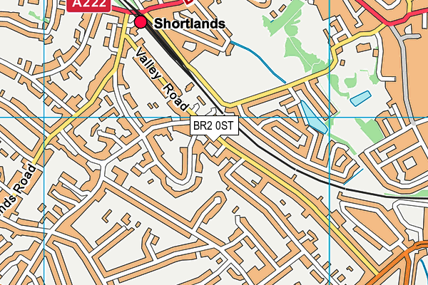 BR2 0ST map - OS VectorMap District (Ordnance Survey)