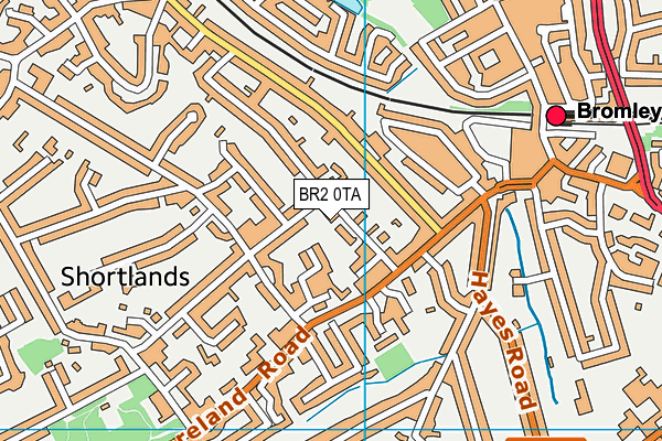 BR2 0TA map - OS VectorMap District (Ordnance Survey)