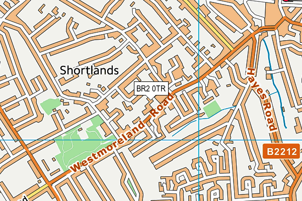 BR2 0TR map - OS VectorMap District (Ordnance Survey)