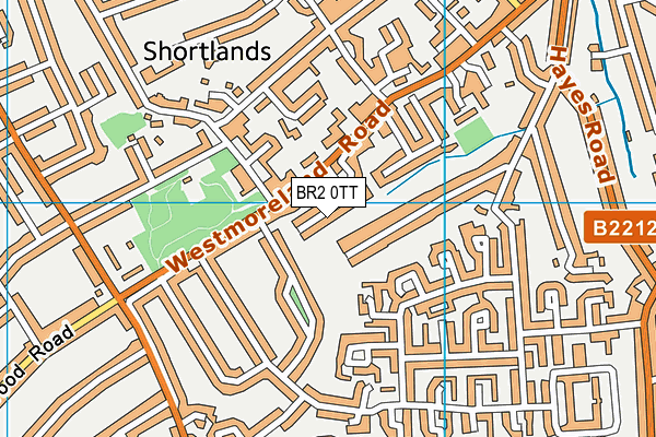 BR2 0TT map - OS VectorMap District (Ordnance Survey)