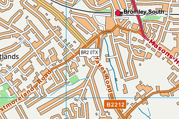 BR2 0TX map - OS VectorMap District (Ordnance Survey)