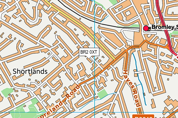 BR2 0XT map - OS VectorMap District (Ordnance Survey)