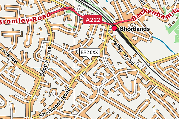 BR2 0XX map - OS VectorMap District (Ordnance Survey)