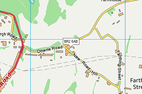 BR2 6AB map - OS VectorMap District (Ordnance Survey)