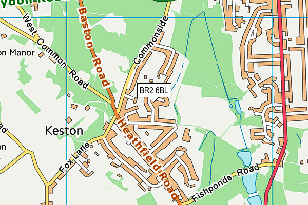 BR2 6BL map - OS VectorMap District (Ordnance Survey)