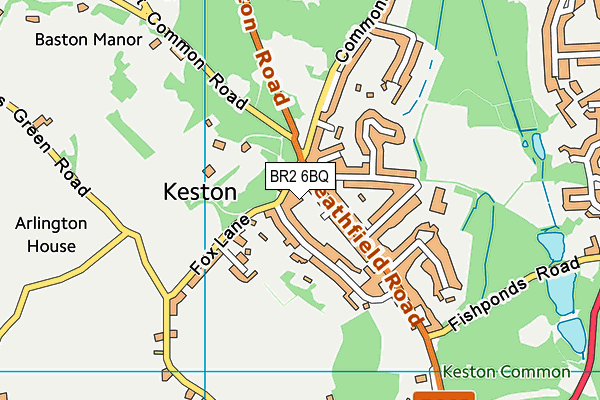 BR2 6BQ map - OS VectorMap District (Ordnance Survey)