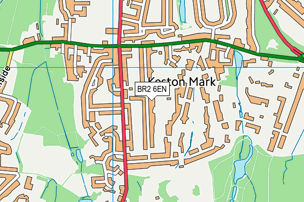 BR2 6EN map - OS VectorMap District (Ordnance Survey)