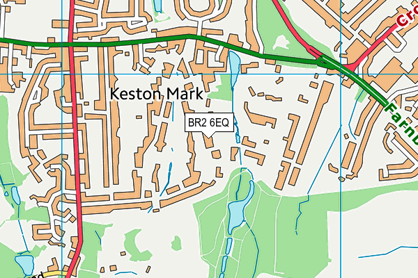 BR2 6EQ map - OS VectorMap District (Ordnance Survey)