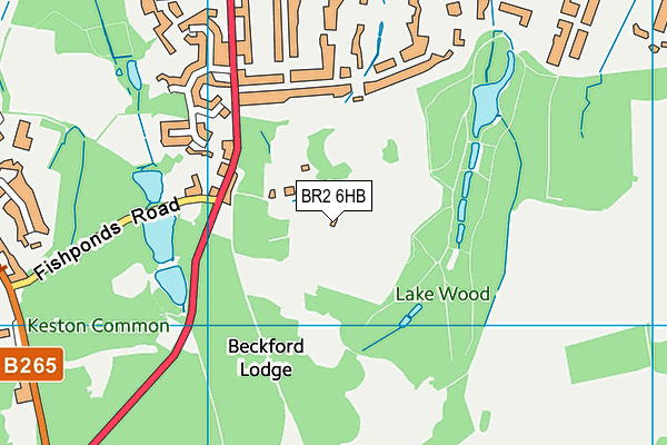 BR2 6HB map - OS VectorMap District (Ordnance Survey)