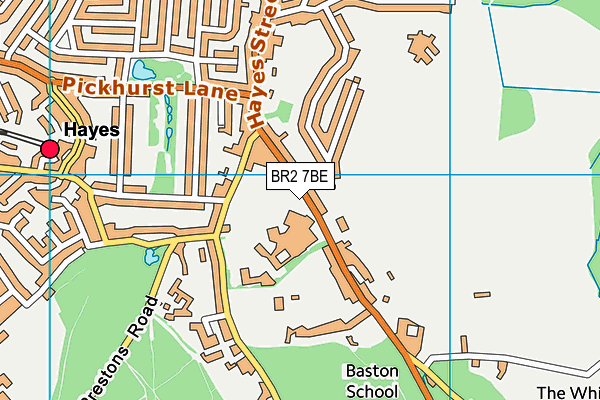 BR2 7BE map - OS VectorMap District (Ordnance Survey)
