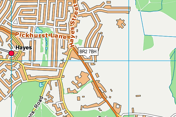 BR2 7BH map - OS VectorMap District (Ordnance Survey)