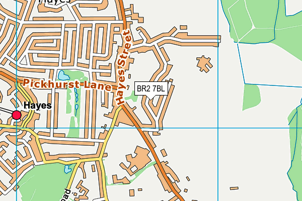 BR2 7BL map - OS VectorMap District (Ordnance Survey)