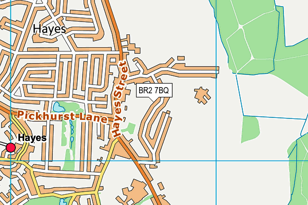 BR2 7BQ map - OS VectorMap District (Ordnance Survey)