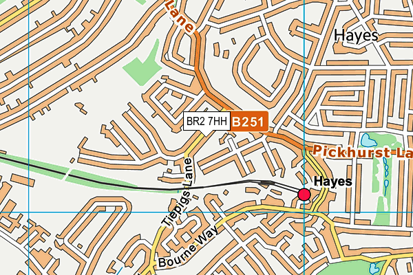 BR2 7HH map - OS VectorMap District (Ordnance Survey)