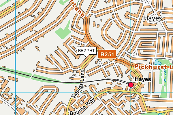 BR2 7HT map - OS VectorMap District (Ordnance Survey)