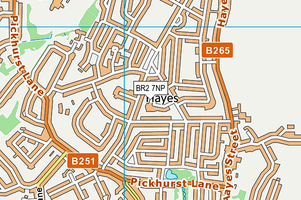BR2 7NP map - OS VectorMap District (Ordnance Survey)