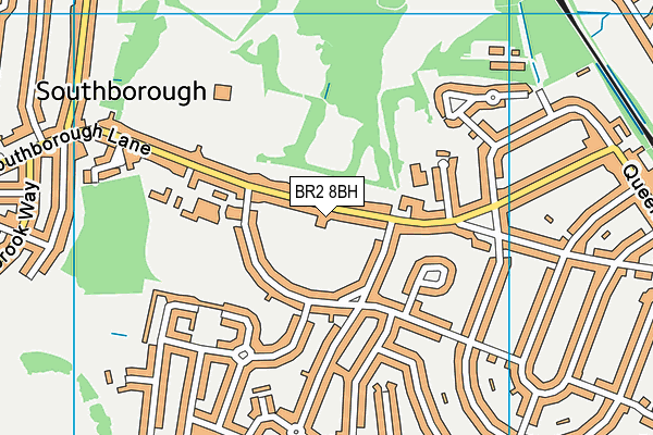 BR2 8BH map - OS VectorMap District (Ordnance Survey)